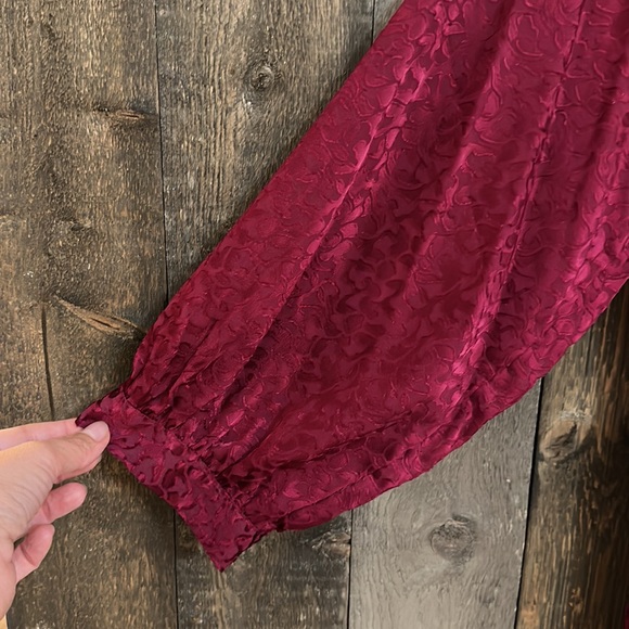 Anthropologie Susanna Burnout Velvet Button Down Blouse - Picture 8 of 12